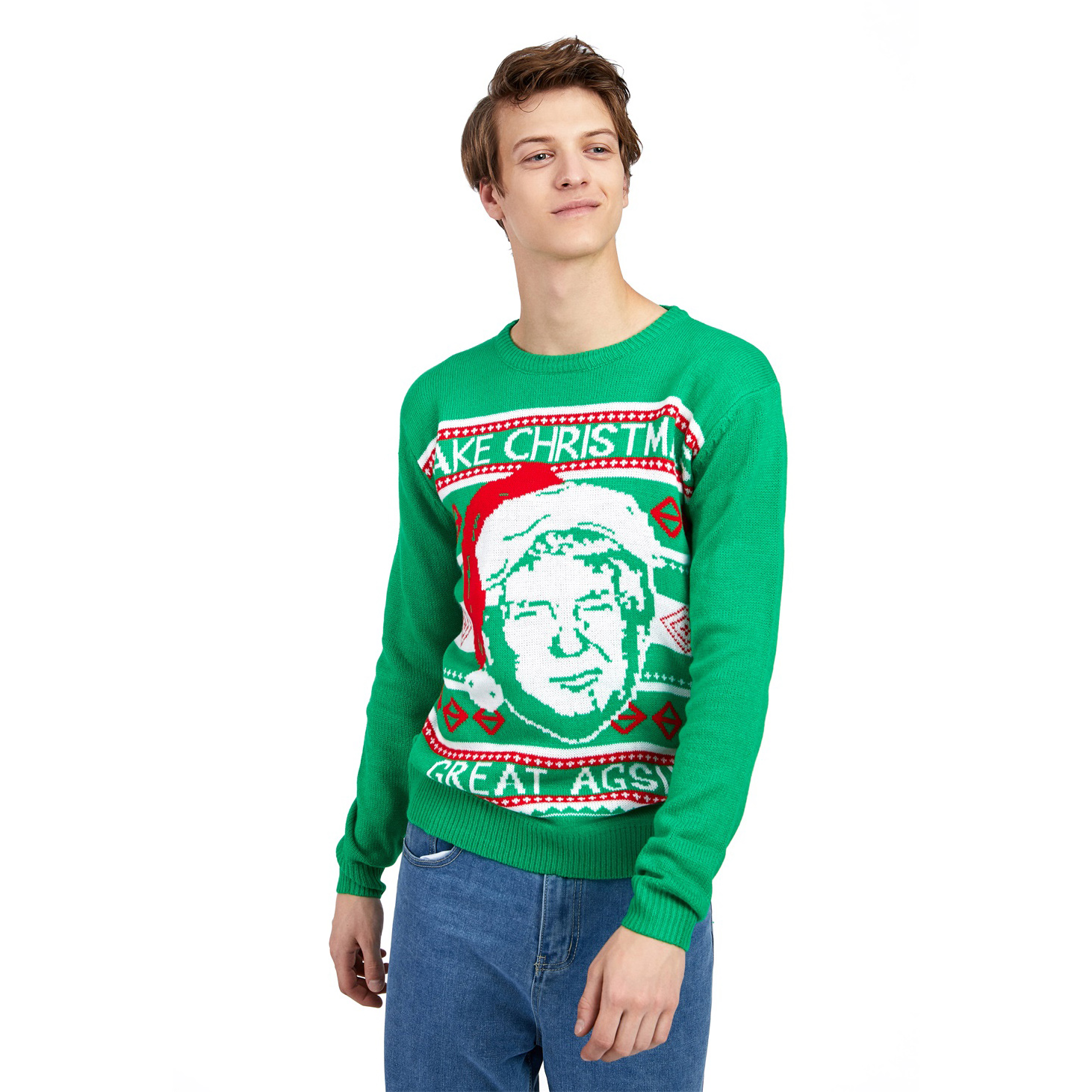 Настройте рождественский свитер необычного лидера Трампа на свой вкус