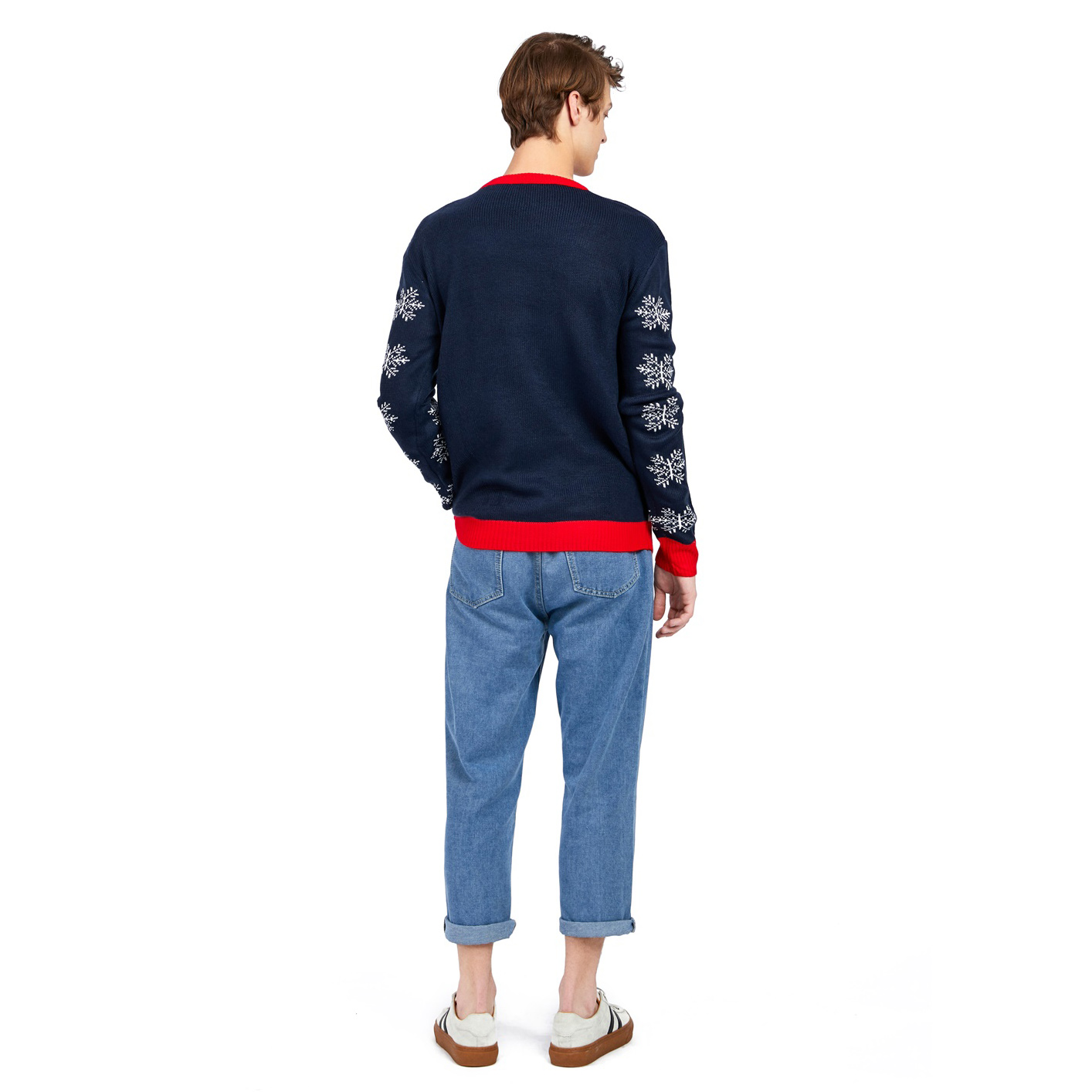 Изготовленный на заказ забавный уродливый Рождественский джемпер для мужчин