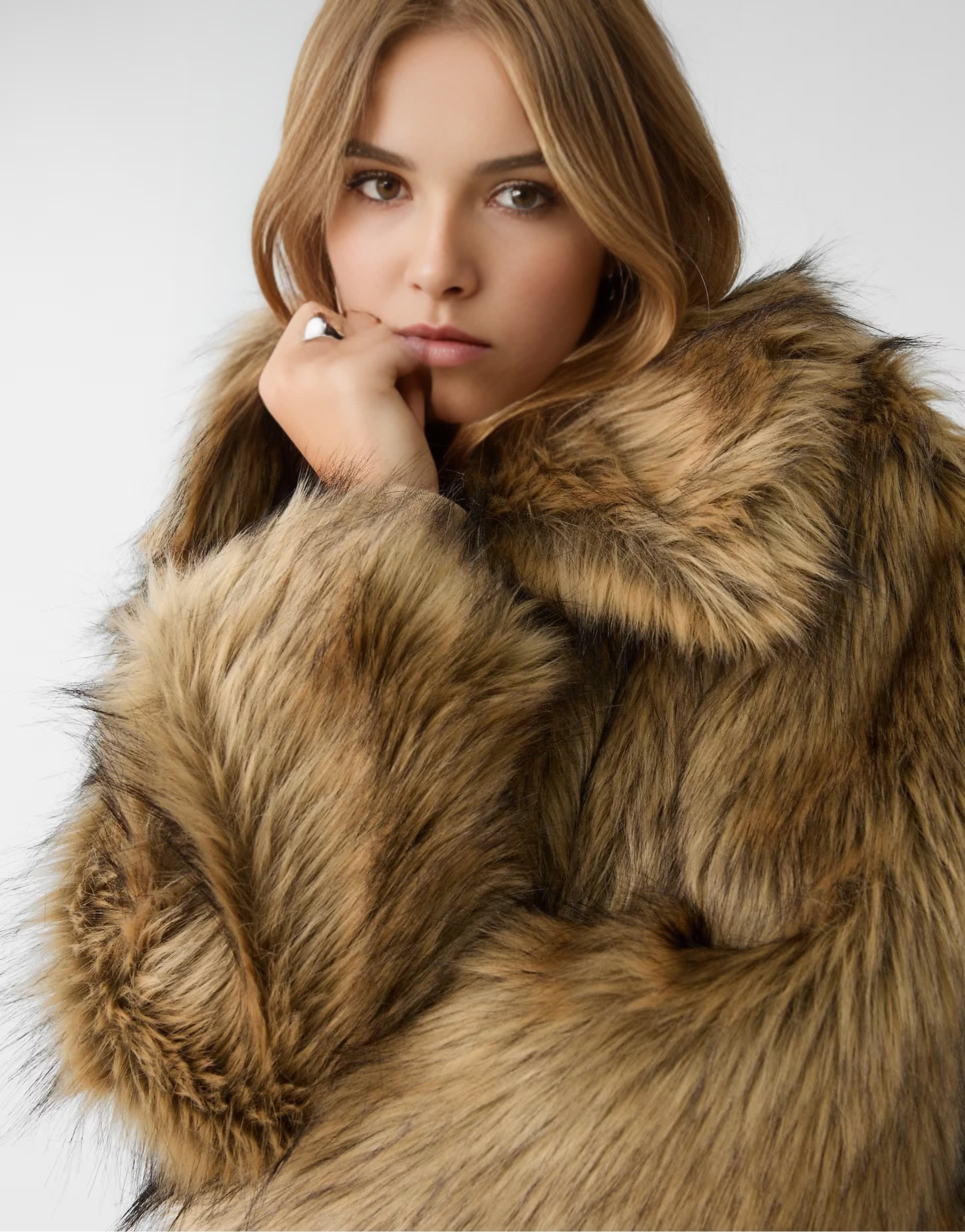 Изготовленная на заказ Ретро Винтажная шуба из искусственного меха в бунтарском стиле