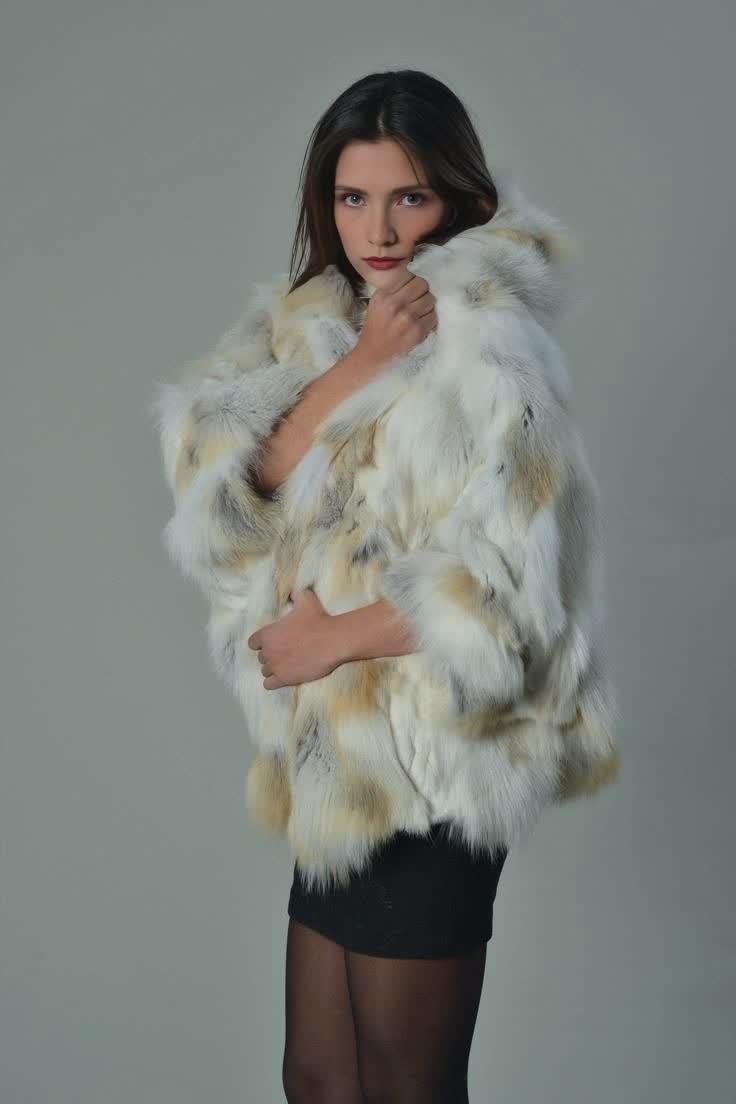 Женская зимняя теплая пушистая меховая куртка из золотистой мраморной лисы, высококачественная шуба