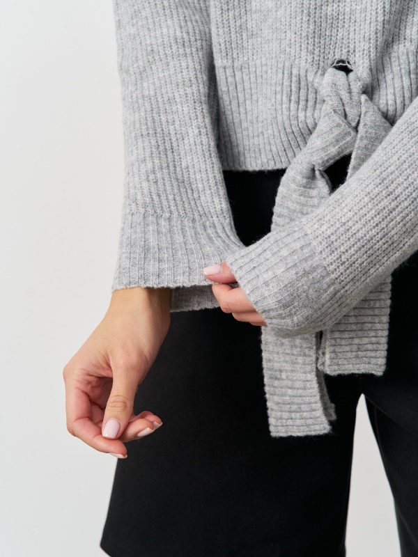 Изготовленный на заказ женский свитер с длинными рукавами и кружевом FNJIA laces design&amp;#039;s