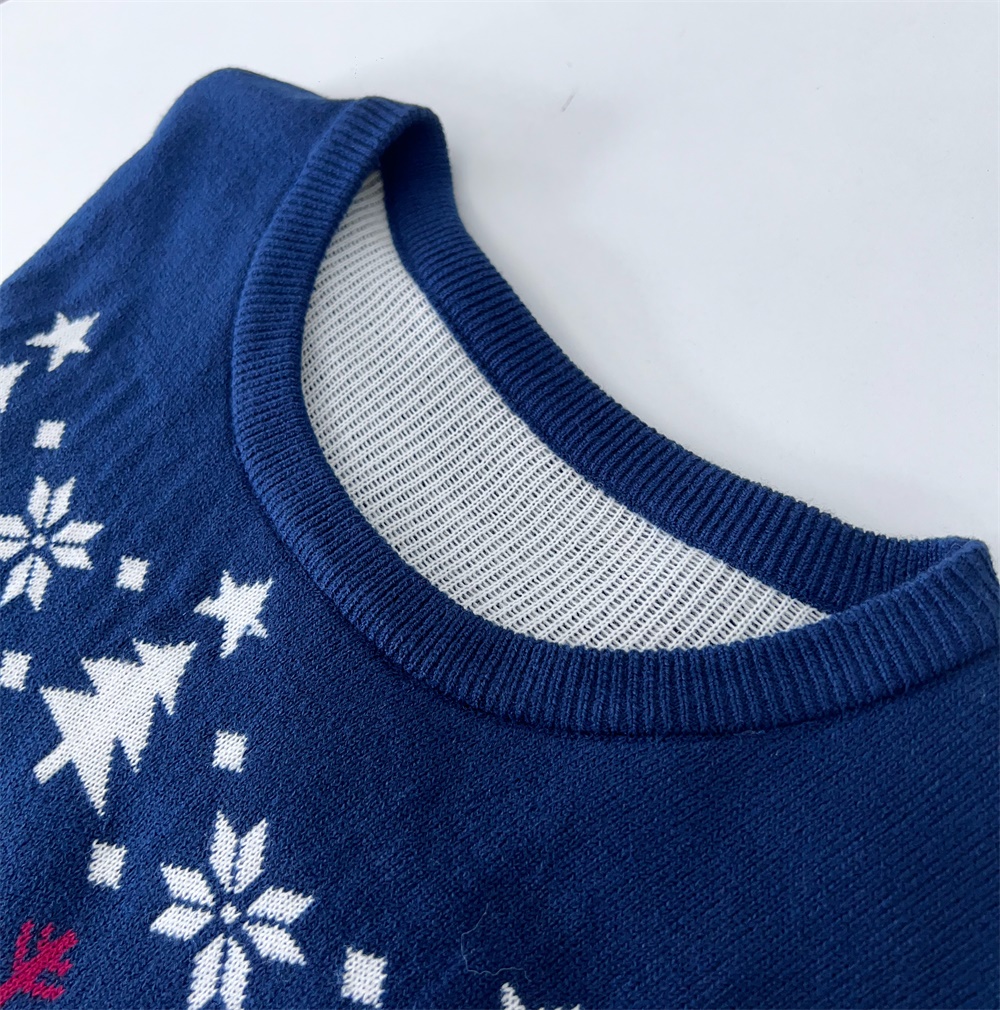 Рождественский джемпер Cusotm FNJIA Ugly Christmas для мужчин с декоративным жаккардовым узором в виде букв