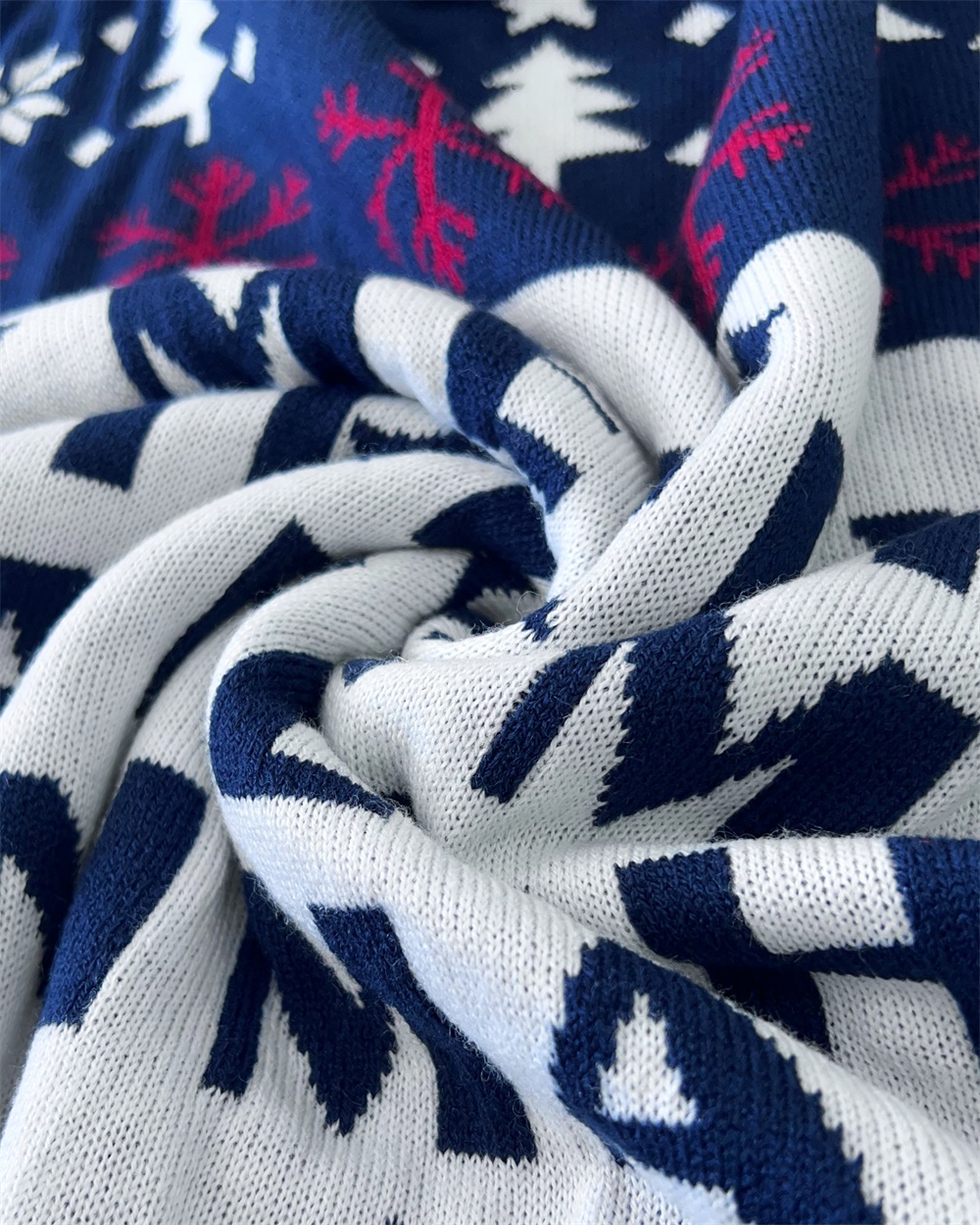 Рождественский джемпер Cusotm FNJIA Ugly Christmas для мужчин с декоративным жаккардовым узором в виде букв