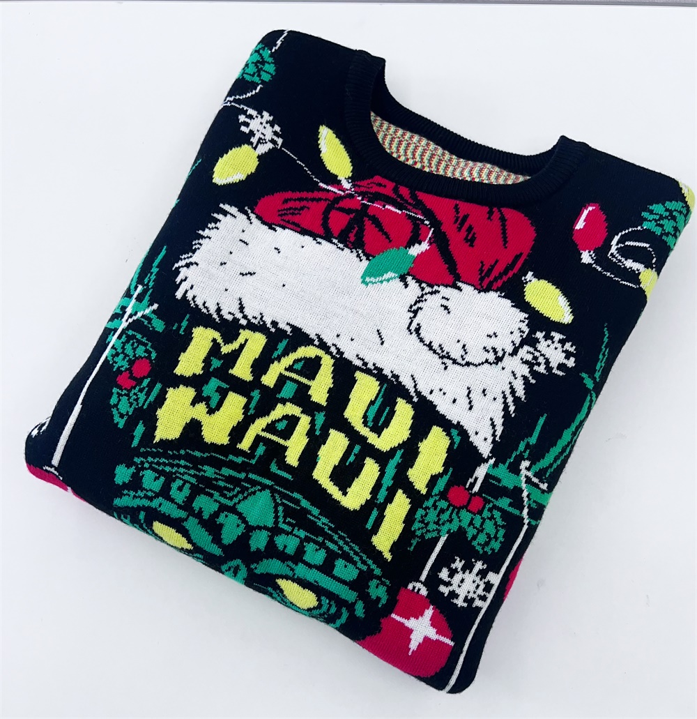 Изготовленный на заказ уродливый рождественский свитер FNJIA Men&amp;#039;s с веселым праздником, забавный джемпер для мужчин