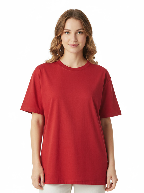 Изготовленная на заказ однотонная футболка в тяжелом весе для женщин