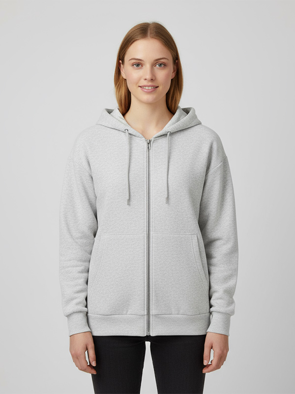 Изготовленный на заказ мужской однотонный кардиган на молнии спереди, куртка с капюшоном