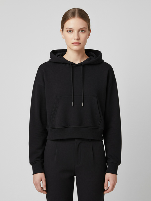 Изготовленные на заказ женские толстовки FNJIA Hoodies&#039;s повседневные однотонные толстовки