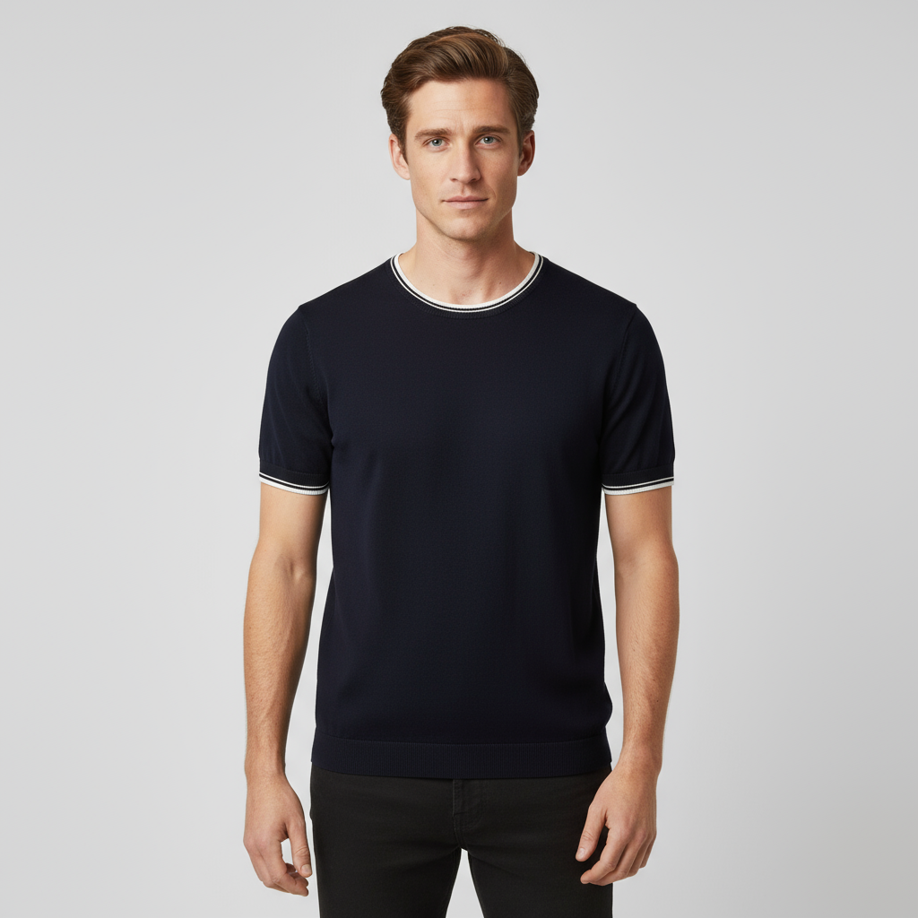 Мужская трикотажная футболка FNJIA с вышивкой/принтом на заказ, 100шт + оптом, образцы за 7 дней