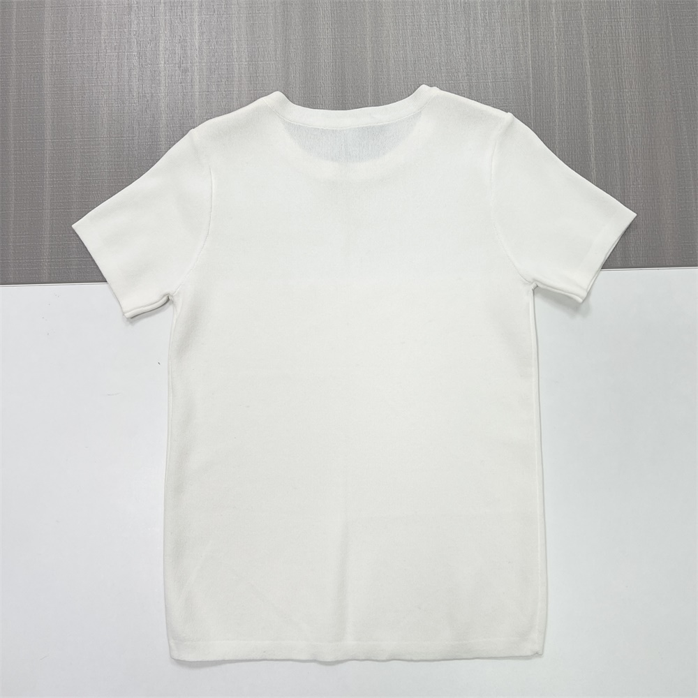 Футболка с круглым вырезом на заказ: Короткий рукав, пышные детали, Минималистичный дизайн