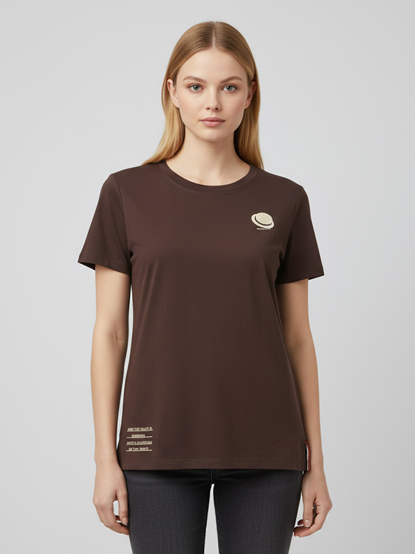 Настраиваемая пляжная шляпа, трикотажная футболка с графическим рисунком: Круглый вырез, короткий рукав, Повседневный дизайн