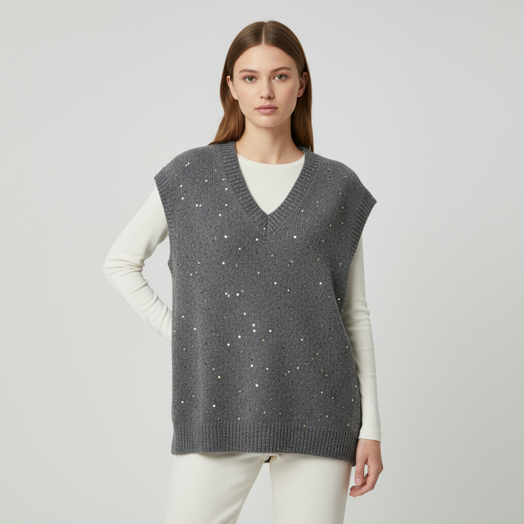 Кашемировый жилет на заказ с V-образным вырезом, однотонные шерстяные вязаные жилеты, Повседневная короткая верхняя одежда