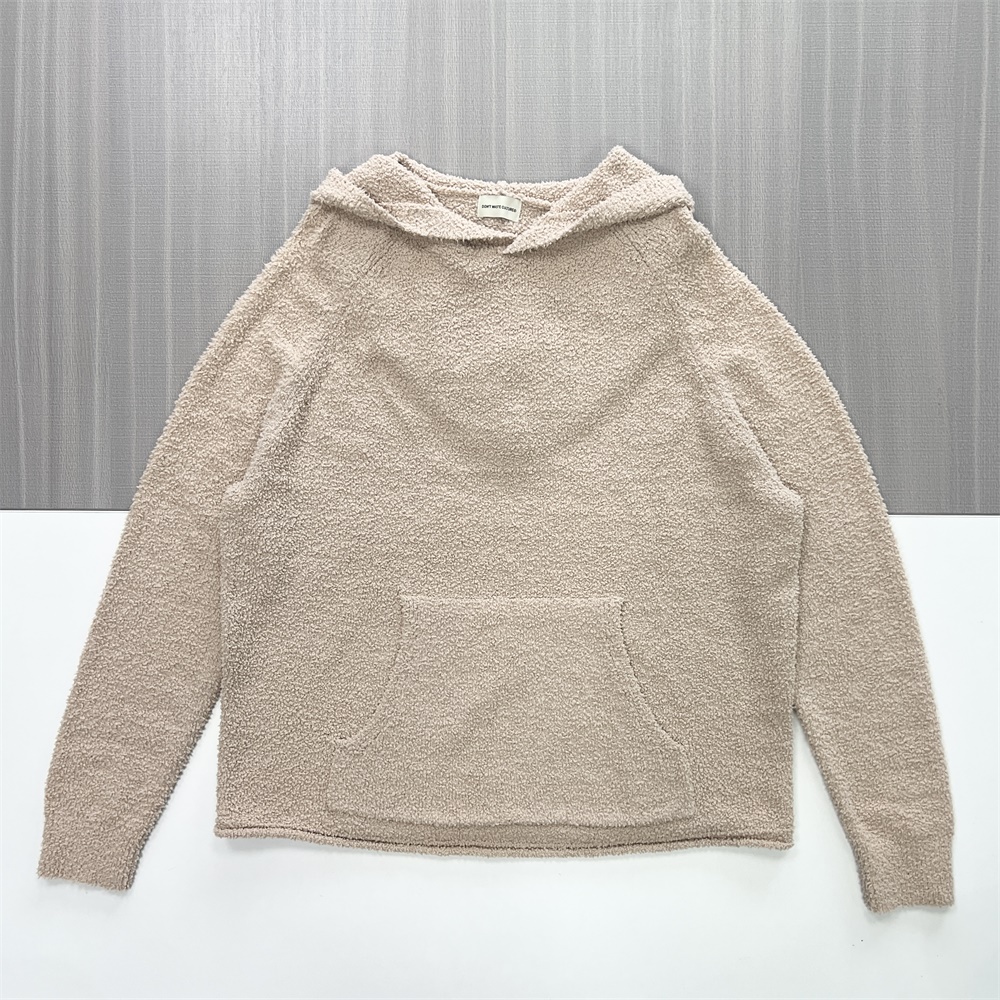 Вязаная толстовка Тедди на заказ: Бежевая, большого размера, незаменимая одежда для отдыха