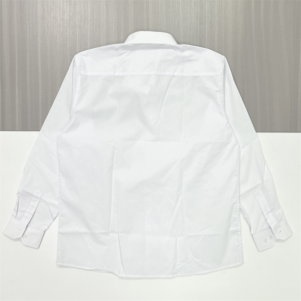 Мужская белая текстурированная рубашка с длинным рукавом: Минималистичный, универсальный официально-повседневный дизайн