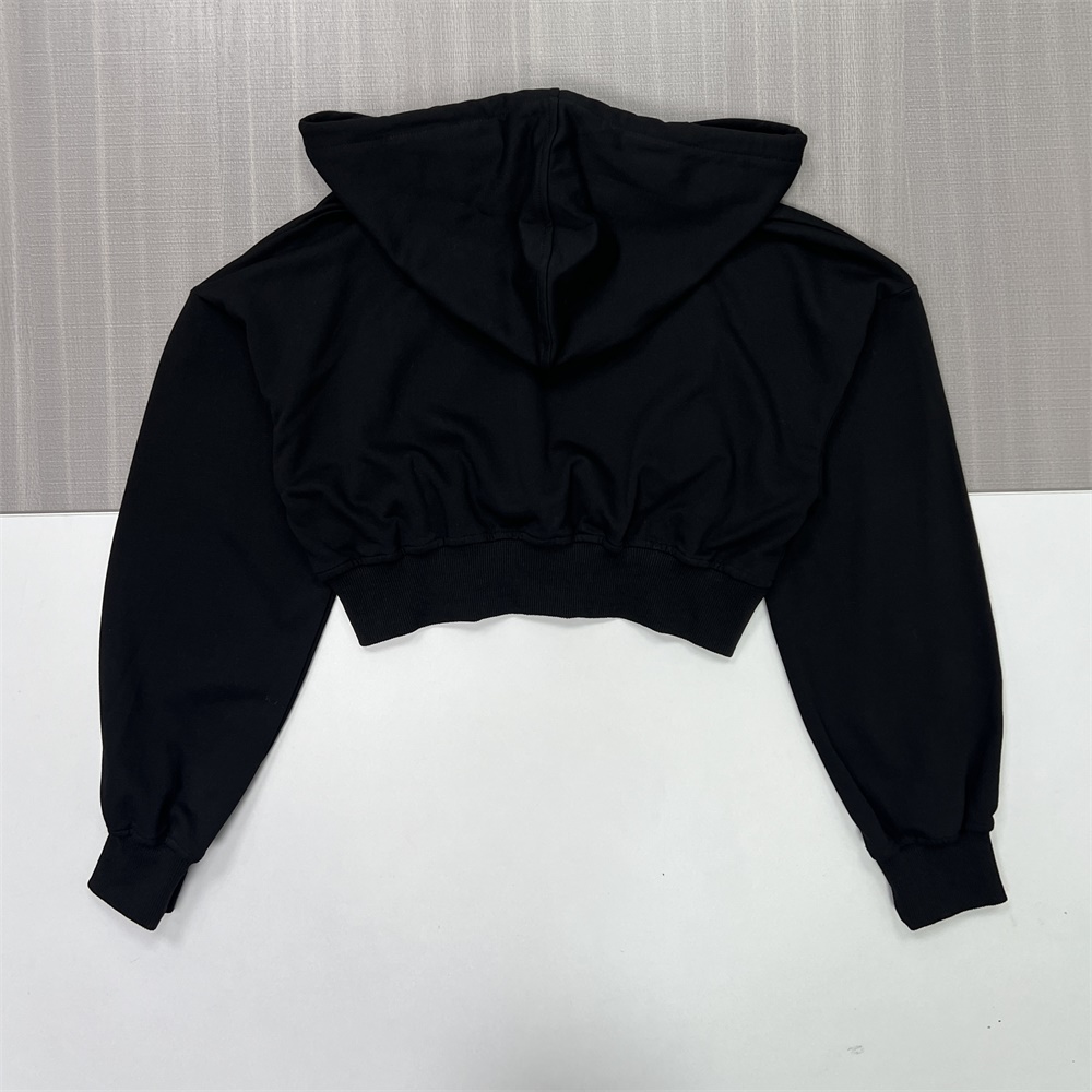 Мужская черная укороченная толстовка с капюшоном свободного кроя, карман-кенгуру, Повседневная одежда