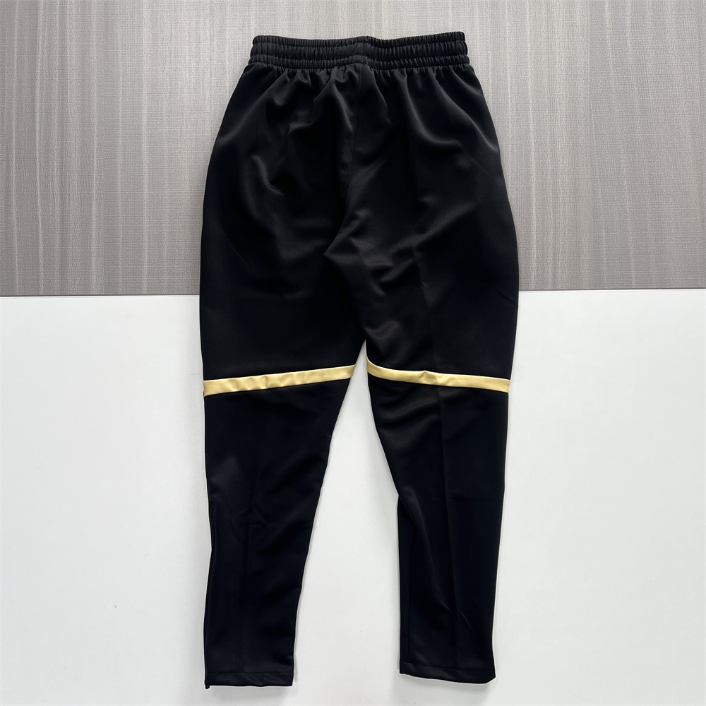 Мужской черно-золотой спортивный костюм: Куртка + брюки, дизайн в стиле Колор-блок, Повседневная одежда