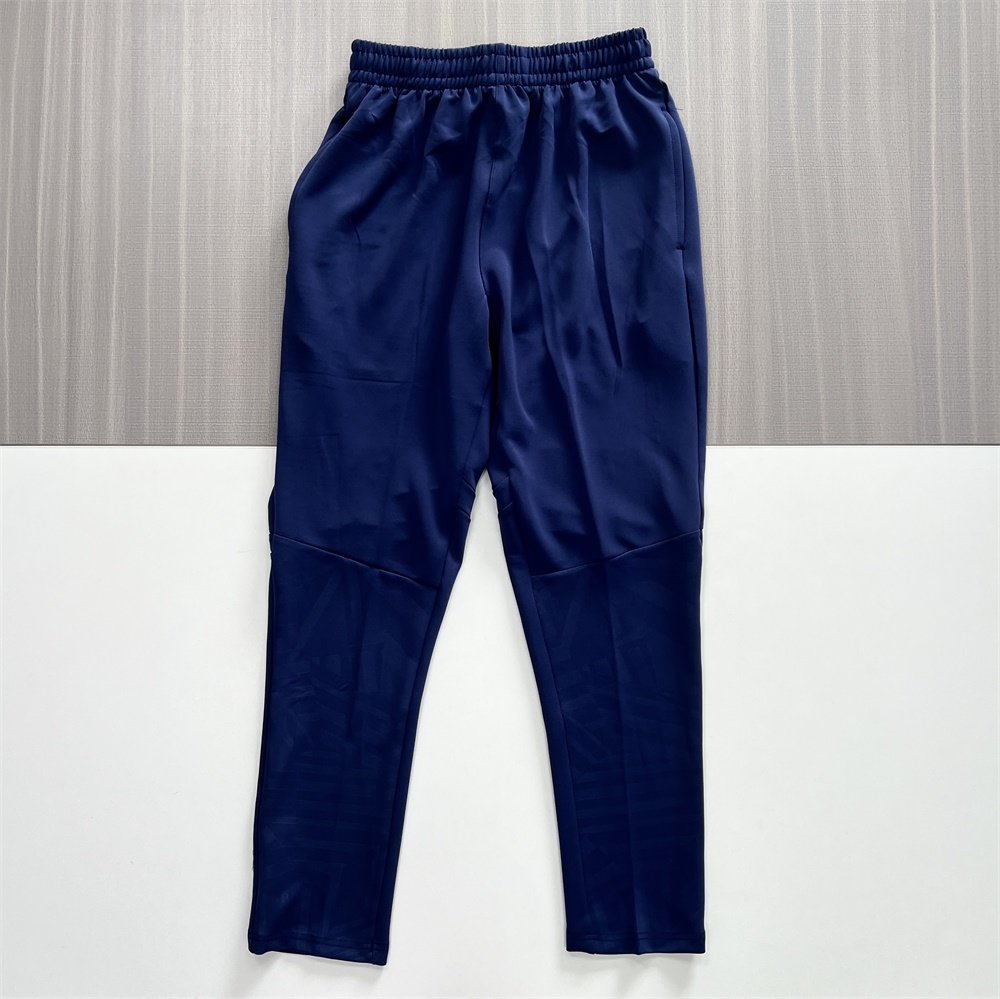 Мужской спортивный костюм синего и темно-синего цвета: Топ на молнии + брюки, дизайн в стиле Колор-блок