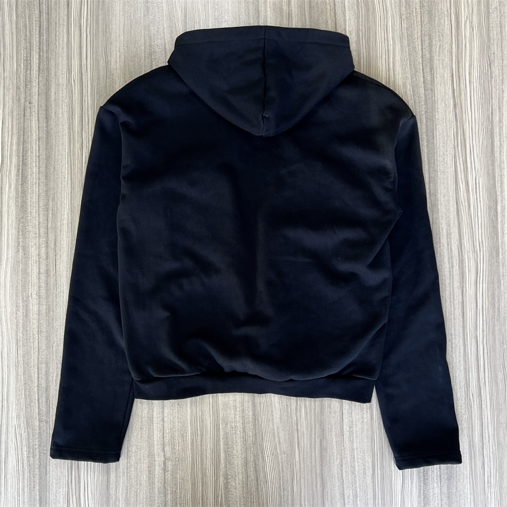 Женская темно-синяя толстовка с капюшоном и несколькими карманами: На молнии, практичный дизайн, Повседневная одежда