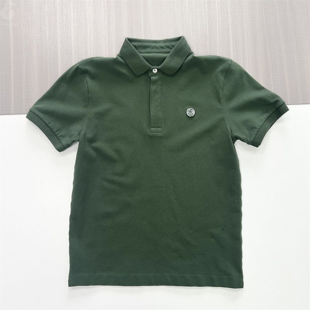 Мужское поло с вышивкой цвета лесной зелени - FNJIA Custom Apparel Service